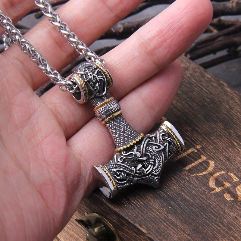 Sons of Vikings - Solid Back Mjolnirs / Thor's Hammer Pendant - Sterling  Silver, 14k or 18k Gold Note: Gold options are custom made per order.  Please allow an additional few weeks